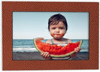 Pack of 25 Acid Free 8x10 Mats Bevel Cut for 5x8 Photos - Football Texture Precut Matboards With Backing Boards and Clear Photo Mat Bags For Pictures, Photos, Framing - 4-ply Thickness