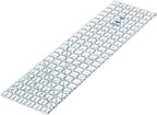 TrueCut Rectangle 24.5" x 6.5" Quilting Ruler with Track and Guide for Straight Cuts - Innovative Quilting and Sewing Ruler for Accurate Fabric Cuts with 1/8th Measurements