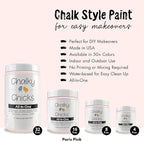 Chalky Chicks All-in-One Chalk Paint for Furniture or Cabinet - 8 Fl Oz - Matte Finish Paris Pink for Metal, Wood Furniture Paint - No Sanding All-in-One for Home Decor & Crafts, USA Made