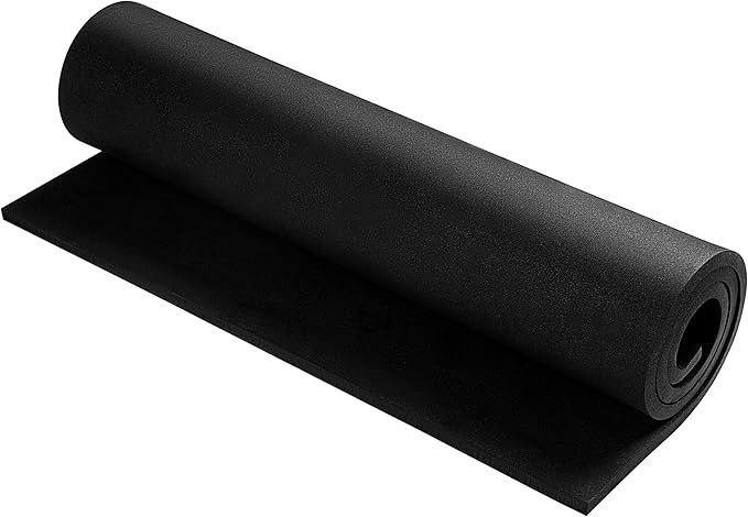 AMZQNART EVA Foam 6mm, Cosplay Foam 16x59 inch Black, High Density 90 kg/m³, for Craft Projects Cosplay Costumes, Fake Weapons, Decorations, Christmas, Easter, Thanksgiving, etc.