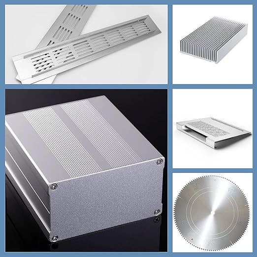 6061 Aluminum Sheet Plate, 10" x 14" x 1/4" Thickness Heavy Duty Aluminum Sheets Plates with Protective Film, Rectangle Aluminum Plate Solid Metal Sheet Plate for DIY Projects Base Plate