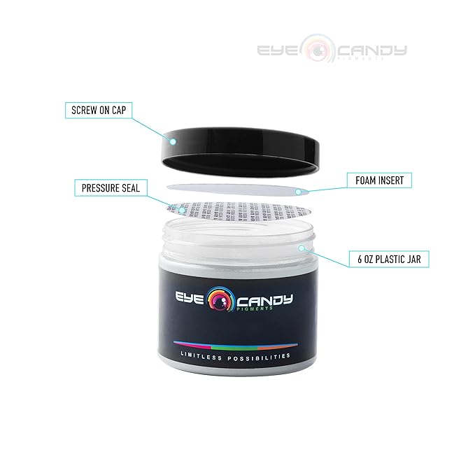 Eye Candy Pigments Premium Ghost Mica Powder - Glimmer Ghost Green (50gr) - for Epoxy, Resin, Soap, Paint, Woodworking, Acrylic Pouring, Bath Bombs, Fishing Lures - DIY Arts and Crafts Additive