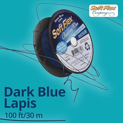 Soft Flex 49 Strand Beading Wire - Medium 0.19 Diameter - 100 Feet Nylon Design Wire