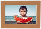 11x14 Mat for 8.5x11 Photo - Precut Aged Oak Brown Picture Matboard for Frames Measuring 11 x 14 Inches - Bevel Cut Matte to Display Art Measuring 8.5 x 11 Inches - Acid Free ONE MAT