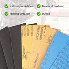 Sandpaper 5000 Grit, Wet Dry Sanding Sheets 9x3.6 inch for Wood Furniture Finishing, Metal Sanding and Automotive Polishing,14 -Sheet