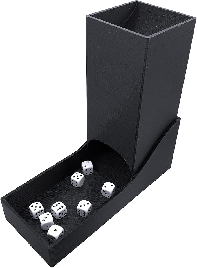 Nesting Dice Tower and Tray, 3D Printed Accesssory for Board Games, Tabletop Wargames and RPGs