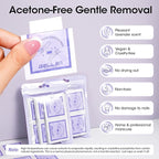 Gellen Nail Polish Remover Pads 100% Non Acetone, 100 Pack of Individually Wrapped Bulk Set Gel Nail Polish Remover Wipes, Skin-Care Formula, Travel Kit for Home & Professional Removal