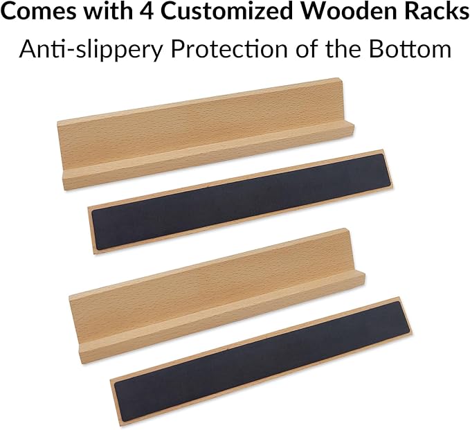 Dominos Set for Adults with 4 Wooden Racks, Double 6 Dominoes Game Set with 28 Colored Domino Tiles Double Six Dominos Set with Travel Case - Classic Board Games