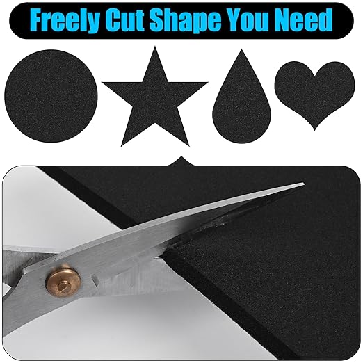 ToLanbbt 8 PCS Adhesive Foam Padding Sheets Closed Cell Neoprene Foam Sheet 1/2" Thick, 4" x 4" Self Stick Insulation Anti Vibration Pads Anti-Slip for Furniture, Cars, Speakers, DIY