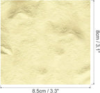 MECCANIXITY Gold Leaf Foil Sheet, Light Silver Leaf Papers, 3.3 x 3.1inch for Art Decoration, Sculptures, Painting, Pack of 100