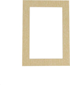 8x10 Mat Bevel Cut for 5x8 Photos - Acid Free Fresh Linen Canvas Precut Matboard - For Pictures, Photos, Framing - 4-ply Thickness