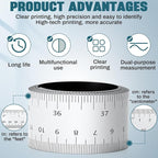 2 Pcs 39.37 Inch Magnetic Ruler Flexible Magnetic Ruler Magnet Measuring Tape with Both Inches and Centimeters, Suitable for Whiteboard, Lathes, Workshops, Table Saws, Mills, Easy to Take