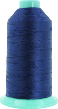Mandala Crafts Bonded Nylon Thread Navy Blue Heavy Duty Sewing Threads - 800 YDs Size 207 630D T210 Tex 210 Thread for Leather Jeans Weaving Outdoor Marine Upholstery Threads