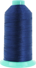 Mandala Crafts Bonded Nylon Thread Navy Blue Heavy Duty Sewing Threads - 800 YDs Size 207 630D T210 Tex 210 Thread for Leather Jeans Weaving Outdoor Marine Upholstery Threads
