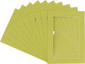11x14 Mat for 8.5x11 Photo - Precut Pistachio Green Picture Matboard for Frames 11 x 14 Inches - Bevel Cut to Display Art 8.5 x 11 Inches - Acid Free Pack of 25 MATS with Backing Boards & Clear Bags