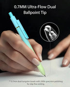 16 Pcs Gel Pens, 0.7mm Fine Point Smooth Writing Pens, Black Quick-Dry Long Lasting Fidge Pens for Journaling, Office, Note Taking, School Supplies, Nurse Aesthetic Pens（Gradient-Black Ink）