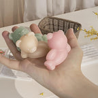 2 Pack Bear Silicone Molds for Candle Bear - Resin Casting Silicone Molds for Home Decor & Candle Making Wave Spiral Mold