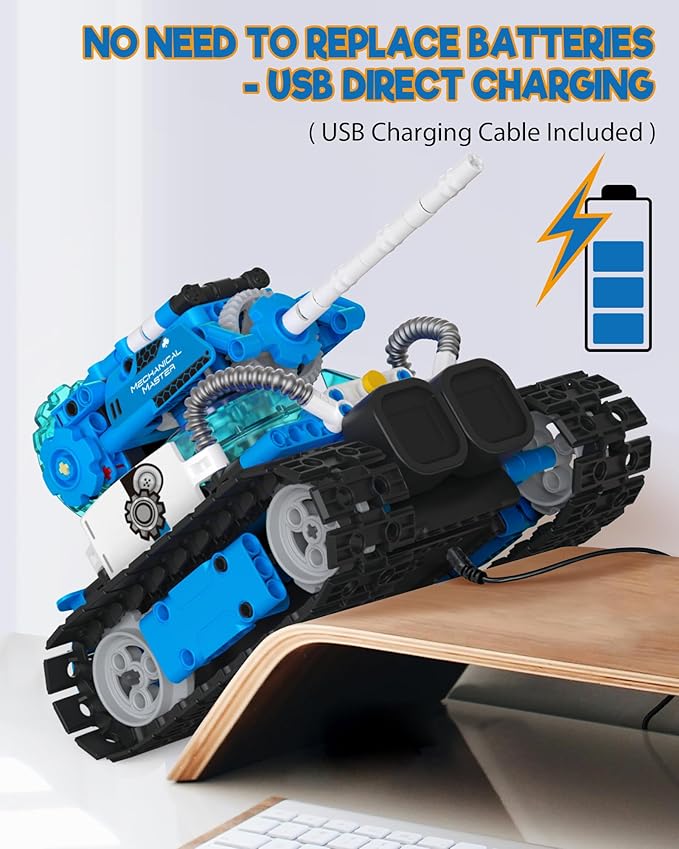 5 in 1 STEM Robot Building Toys for Boys Age 8-13, 494PCS Remote & App-Controlled Set Educational Coding Toy, Kids DIY Sound & Light Interactive Science Sets, Gift for Boys Girls 10-12