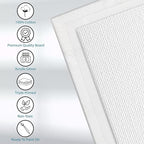 KEFF Canvas Boards for Painting - 12x12 2-Pack Bulk Canvas Panels, 100% Cotton Triple Primed Large Canvases for Art Painting Supplies, Acrylic, Oil, Watercolor & Tempera