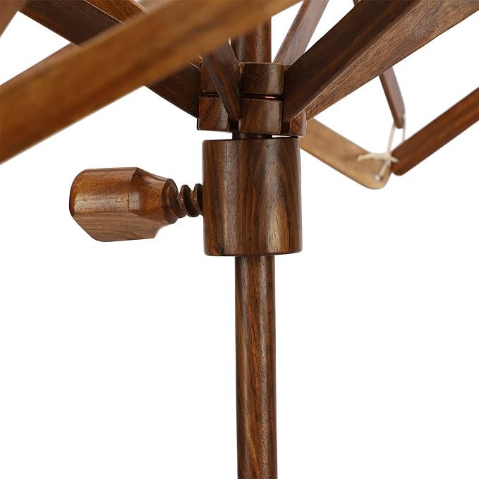 Wooden Umbrella Swift Yarn Winder | Rosewood 24" Knitting Swift Yarn Winder Holder | X-Large Yarn Winder for Knitting & Crocheting