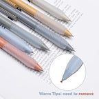 Gel Pens 0.5mm Point Pen Black Ink Smooth Writing Retractable Pen for Office,School Supplies,12-Count (Gold clip)