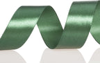 1 Inch Dark Green Solid Satin Ribbon, 50 Yards Craft Fabric Ribbon for Gift Wrapping Floral Bouquets Wedding Party Decoration