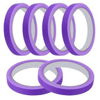 MECCANIXITY Masking Tape 0.5 Inch x 21 Yard Painter's Tape Purple Paint Tapes for DIY Crafts Arts Drawing Decoration Labeling Car Painting Artist Teachers, Pack of 6