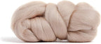 Desert Breeze Distributing 100% Natural Merino Wool Roving - Premium Combed Top Merino Roving Wool - Tapestry, Spinning, Wet Felting & Needle Felting Supplies - 21.5 Micron - 1 oz, Color Cafe Au Lait
