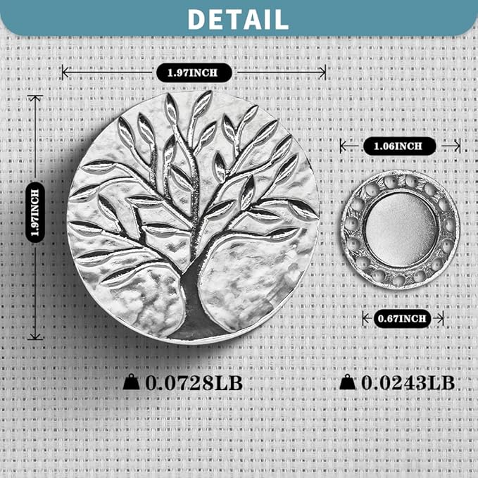 Magnetic Needle Minder Magnet Embroidery Accessories and Supplies Embroidery Needle Holder Cross Stitch Holder Needlework Supplies (Cardinal) (TreeofLife)