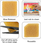 2pcs Glue and Residue Eraser Rubber Cement Cleaner for Removing Adhesive and Residues from Paper Plastic and More