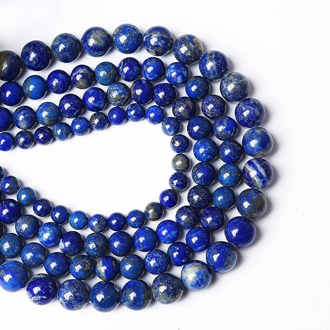 AAA+ Natural Lapis Lazuli Gemstone Beads 10mm 37PCS Round Loose Stone Beads for Jewelry Making DIY Bracelets Necklace Earrings