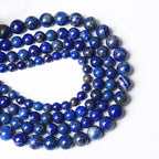 6mm 120PCS AAA+ Natural Lapis Lazuli Gemstone Beads Round Loose Stone Beads for Jewelry Making DIY Bracelets Necklace Earrings 32" 2 Strands