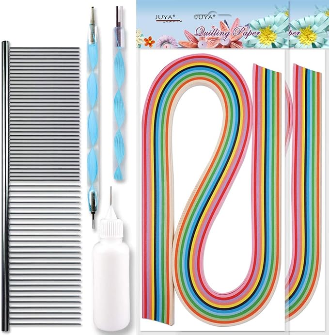 JUYA Quilling Paper and Tools Classic Set QK10 (Blue, Have Glue)