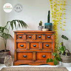 Dixie Belle Paint Company Chalk Finish Furniture Paint - Florida Orange (16oz) - Matte Bright Orange Chic Chalk Mineral DIY Furniture Paint