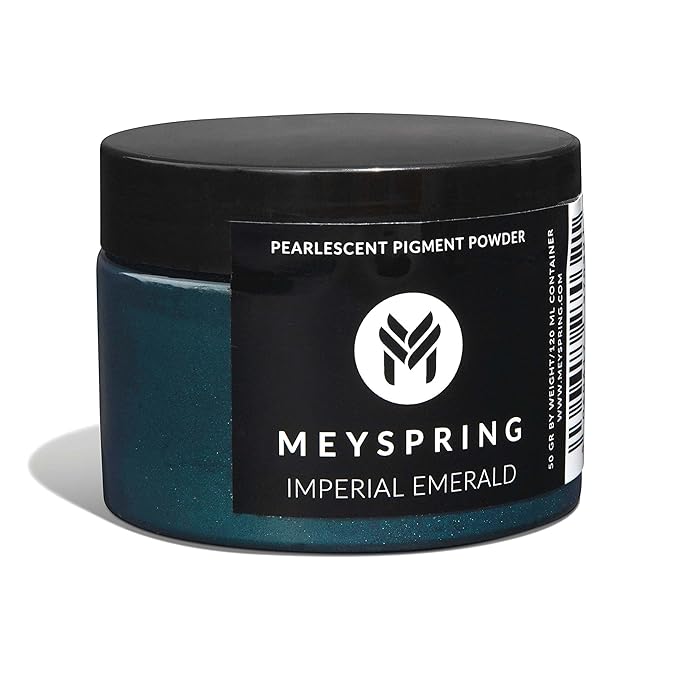 MEYSPRING Imperial Emerald - Intense Green Mica Powder for Epoxy Resin - Pigment Powder for Resin Art, Casting Resin and UV Resin - Green Resin Dye - Epoxy Pigment - Green Color for Resin