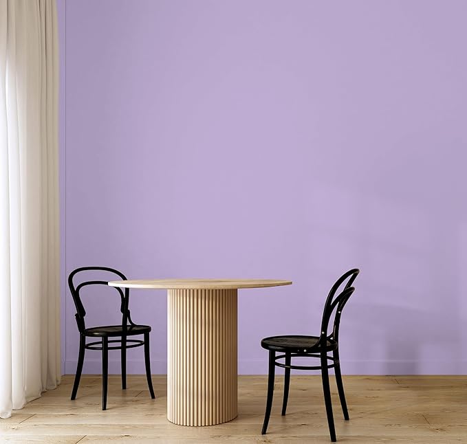 EVOLVE Paint & Primer: Environment-friendly, Low Sheen with One-coat Coverage for Interior & Exterior surfaces (Soft Violet, 1-Gallon)