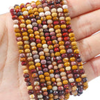 Natural Mookaite Jasper Beads 4x2mm 120pcs Faceted Rondelle Loose Semi Gemstone Beads for Jewelry Making Design