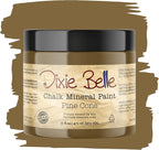 Dixie Belle Paint Company Chalk Finish Furniture Paint - Pine Cone (16oz) - Matte Chocolate Brown Chic Chalk Mineral DIY Furniture Paint