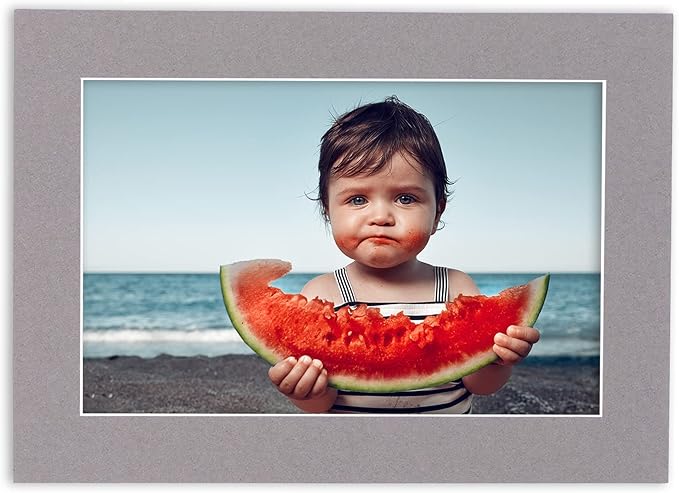 5x7 Mat for 8.5x11 Frame - Precut Mat Board Acid-Free Mixed Colors 5x7 Photo Matte For a 8.5x11 Picture Frame, Premium Matboard for Family Photos, Show Kits, Art, Picture Framing, Pack of 100 Mats