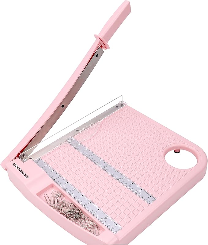 12" Guillotine Paper Cutter,Paper Trimmer Accurate Cutting with with Safety Protection and Blade Lock,12 Sheets Capacity, Perfect for Cardstock, Cardboard, Photos, Vinyl, Crafts,Scrapbooking