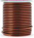 Mandala Crafts 13 Gauge Anodized Aluminum Craft Wire for Jewelry Making - 60 FT Colored Flexible Brown Wire - Bendable for Bonsai Armature Crafting Sculpting