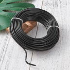 Fashewelry 65.6 Feet 3.5mm Aluminum Wire Black Bendable Metal Craft Wire for Beading Jewelry Craft Making