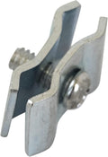 Gridwall Joining Clip Connectors for Grid Panels, Powder-Coated or Chrome Plated Steel (Quantity 10) (10, Chrome)