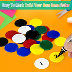 Coopay 600 Pieces 1.5 Inch Plastic Bingo Chips Learning Counters Disks, 6 Colors Counting Discs Markers for Math Practice and Poker Chips, Card Game Tokens, Teaching Rewards, 38 mm