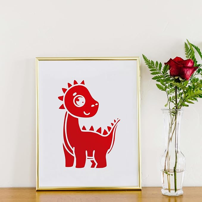 Ant Smart Adhesive Permanent Vinyl Compatible with Cricut Explore and Maker Series Without Cutting Mats, Create DIY Projects, Decals, Stickers & More (Red, 13inch x 30ft)