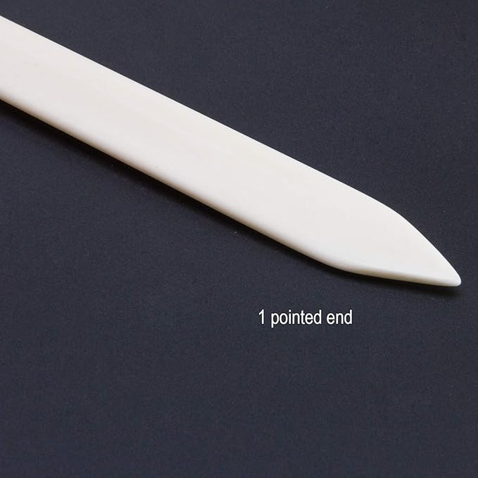VENCINK Large Genuine Bone Folder Origami Craft Paper Creaser Crafting Folding Scoring Burnishing Creasing Scrapbooking Tools for Beginner DIY Bookbinding Supplies Leather Origami Paper Crafts