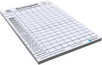 Mexican Train and Chicken Foot Dominoes Score Pad - 100 Scoring Sheets per Scorepad, 8.5 x 5.5 Inches - Score Sheets for Double 12 Domino Sets, White, VO-320