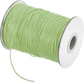 MECCANIXITY Waxed Cord 0.8mm Waxed Polyester Cord 175 Yard Wax String for Bracelet Making,Necklaces, Beading,Jewelry Making and DIY Crafts(Grass Green)