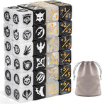 48 Pieces Abilities Keywords Counter Dice MTG Dice 1/+1 Counters Bulk Creature Stats Buff Tokens Dice Set for Magic The Gathering, MTG, TCG, Card Games Accessories (Multicolor)