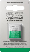 Winsor & Newton Professional Watercolor, Half Pan, Winsor Green Yellow Shade